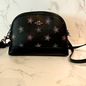 Coach leather Star print crossbody bag